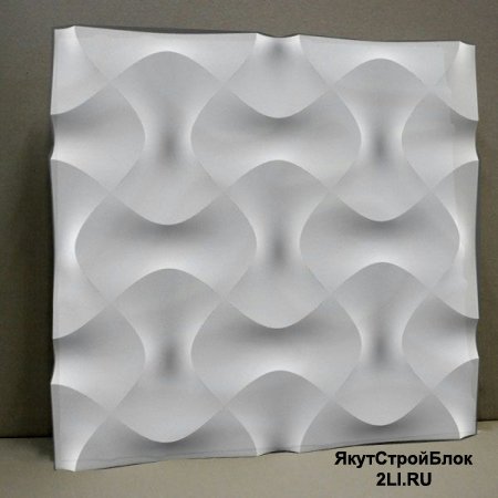 Гипсовая 3D панель "FARFALLE" 600х600