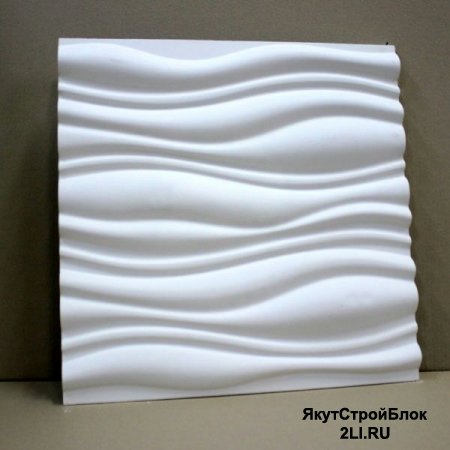 Гипсовая 3D панель "FiAMMA" 600х600